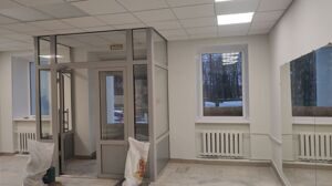 Выполнен ремонт фойе в здание МБУК Центр культуры «Юбилейный» в городе Острове Псковской области